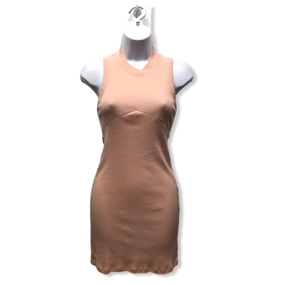 Miami Style | NWT Pink Ribbed Sleeveless Dress •